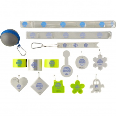 Logotrade Geschäftsgeschenke das Foto: Musterbox mit reflektierenden Produkten