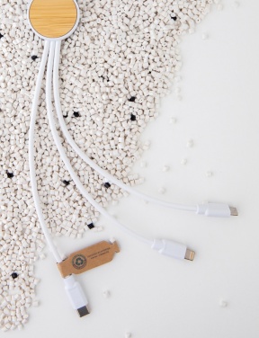 Logotrade werbemittel das Foto: Ontario 6-in-1 Kabel aus RCS recyceltem Kunststoff