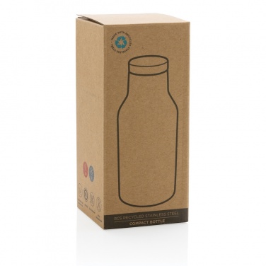 Logotrade werbemittel das Foto: RCS recycelte Stainless Steel Kompakt-Flasche