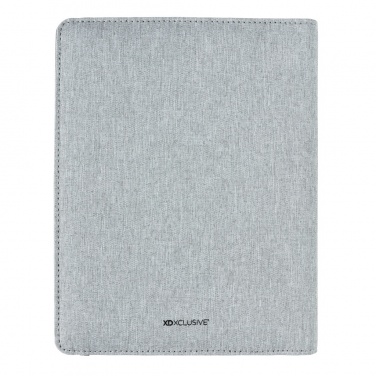 Logotrade werbemittel das Foto: Air 5W Wireless Charging Notizbuch A5 mit 5000 mAh Powerbank