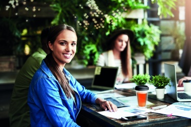 Logotrade Firmengeschenke das Foto: Borosilikat Trinkglas 350ml