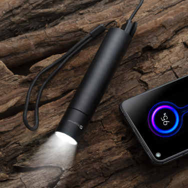 Logotrade werbemittel das Foto: Flashflight ZAGROS Schwarzwolf