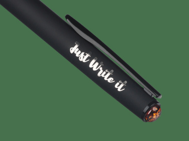 Logotrade Firmengeschenke das Foto: Kugelschreiber mit AMBER-Stein 2070036