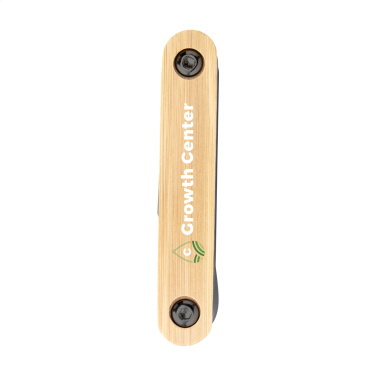 Logotrade Werbegeschenke das Foto: Bamboo Black Tool Multifunktionswerkzeug