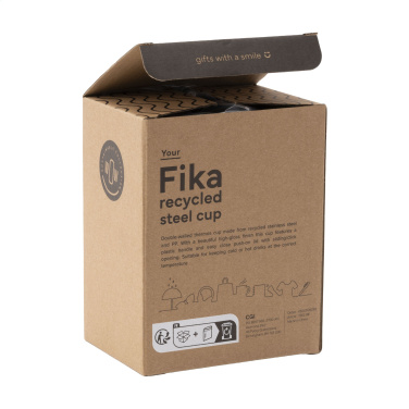 Logotrade Firmengeschenke das Foto: Fika RCS Recycled Steel Cup 400 ml Thermobecher