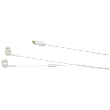 Logotrade werbemittel das Foto: Baekdu kabelgebundenes Headset Typ-C mit Aufbewahrungsbox aus recyceltem Kunststoff