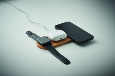 Logotrade werbemittel das Foto: 3in1 kabellose Ladestation