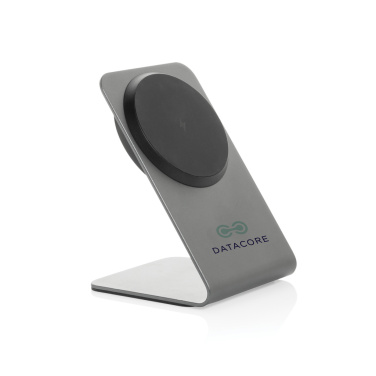 Logotrade Werbeartikel das Foto: Terra Aluminium 15W magnetischer Wireless-Charger