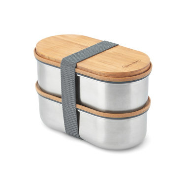 Logotrade Werbegeschenke das Foto: Black+Blum Stainless Steel Double Bento Box