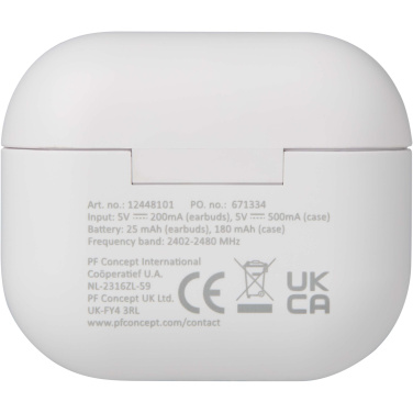 Logotrade Werbegeschenke das Foto: Altais True Wireless Bluetooth® Headset aus recyceltem Kunststoff