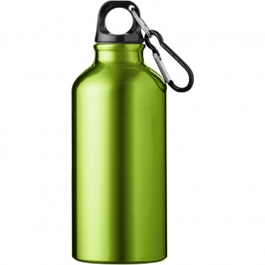 Logo trade promotional products picture of: Oregon 400 ml aluminium water bottle with carabiner