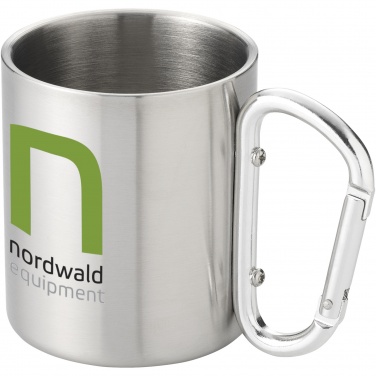 Logotrade advertising products photo of: Alps 200 ml insulated mug with carabiner