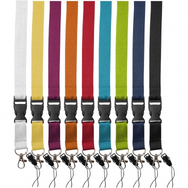 Logo trade promotional gift photo of: Sagan phone holder lanyard with detachable buckle