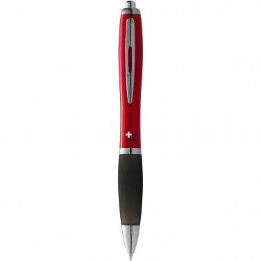 Logotrade promotional gift picture of: Nash ballpoint pen coloured barrel and black grip