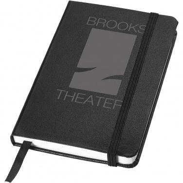 Logo trade promotional giveaways picture of: Classic A6 hard cover pocket notebook