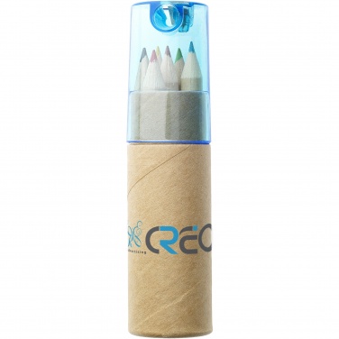 Logo trade promotional merchandise image of: Kram 6-piece coloured pencil set