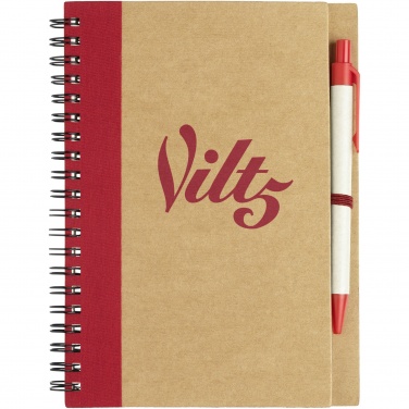 Logotrade promotional giveaway image of: Priestly recycled notebook with pen