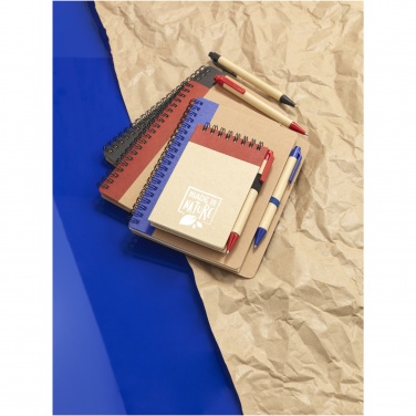 Logotrade promotional merchandise image of: Zuse A7 recycled jotter notepad with pen