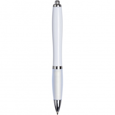 Logo trade business gift photo of: Nash ballpoint pen with coloured barrel and grip