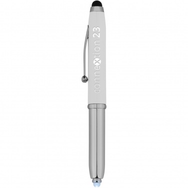 Logo trade promotional gifts image of: Xenon stylus ballpoint pen with LED light
