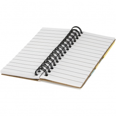 Logo trade advertising products picture of: Spinner spiral notebook with coloured sticky notes