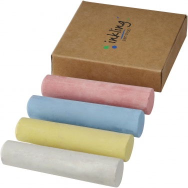 Logotrade corporate gift image of: Screech 4-piece chalk set