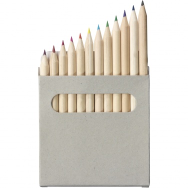 Logo trade promotional merchandise picture of: Tallin 12-piece coloured pencil set