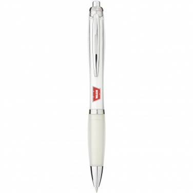 Logo trade promotional product photo of: Nash ballpoint pen coloured barrel and grip