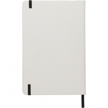 Logotrade corporate gift picture of: Spectrum A5 white notebook with coloured strap