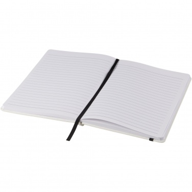 Logotrade corporate gift picture of: Spectrum A5 white notebook with coloured strap