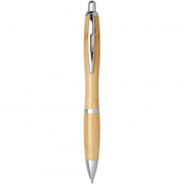 Logo trade advertising products image of: Nash bamboo ballpoint pen
