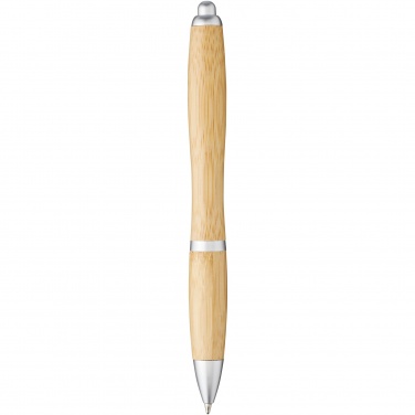 Logo trade corporate gifts image of: Nash bamboo ballpoint pen