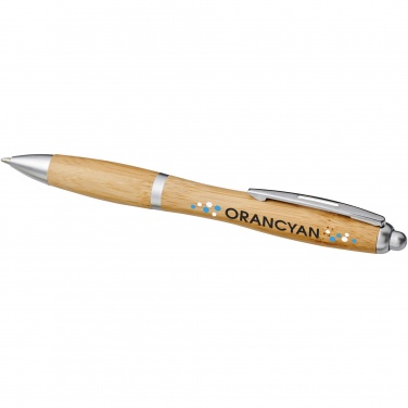 Logo trade promotional giveaways image of: Nash bamboo ballpoint pen