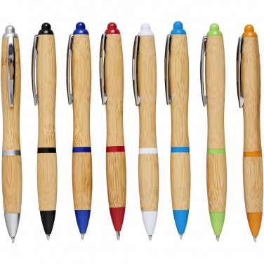 Logo trade promotional gift photo of: Nash bamboo ballpoint pen