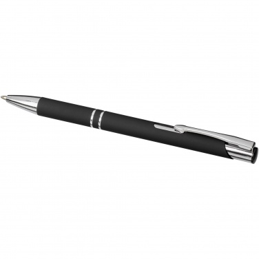 Logo trade advertising products picture of: Moneta soft touch ballpoint pen