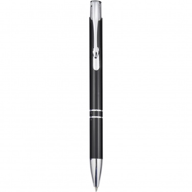 Logotrade promotional product image of: Moneta aluminium click ballpoint pen (black ink)