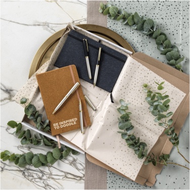 Logotrade promotional giveaway image of: Atlana leather pieces notebook