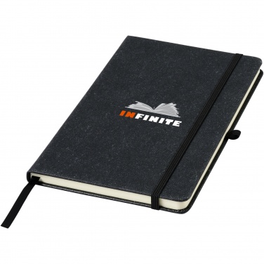 Logo trade advertising products picture of: Atlana leather pieces notebook