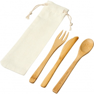 Logotrade promotional giveaway image of: Celuk bamboo cutlery set