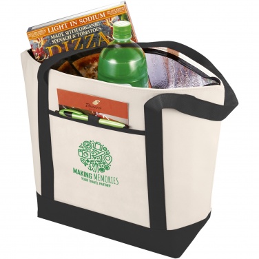 Logo trade promotional giveaway photo of: Lighthouse non-woven cooler tote 21L