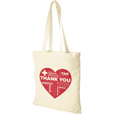 Logo trade promotional gifts picture of: Madras 140 g/m² cotton tote bag 7L