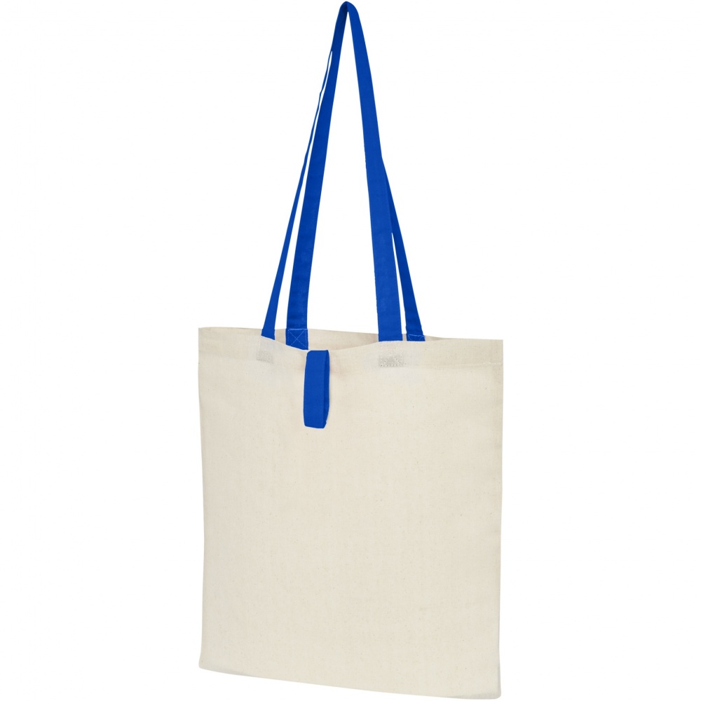 Logo trade promotional merchandise picture of: Nevada 100 g/m² cotton foldable tote bag 7L