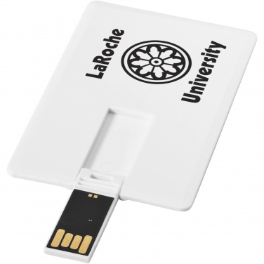 Logo trade promotional products image of: Slim card-shaped 4GB USB flash drive