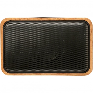 Logo trade promotional product photo of: Wooden 3W speaker with wireless charging pad