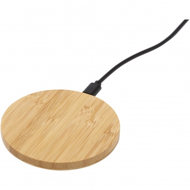 Logotrade promotional item image of: Essence 5W bamboo wireless charging pad