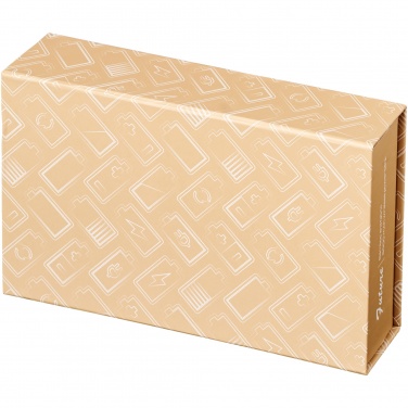 Logo trade promotional product photo of: Future 6000 mAh bamboo/fabric wireless power bank