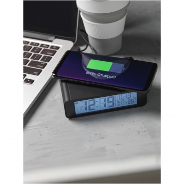 Logotrade advertising products photo of: Seconds 5W wireless charging clock