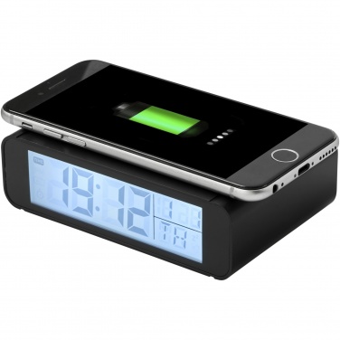Logo trade advertising products image of: Seconds 5W wireless charging clock