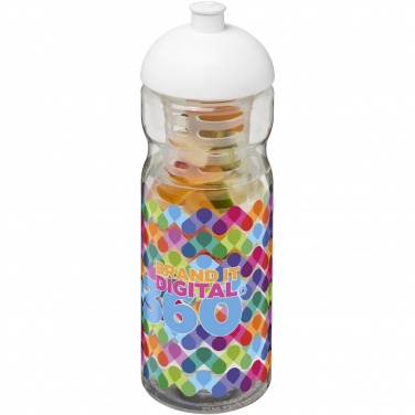 Logo trade promotional merchandise photo of: H2O Active® Base 650 ml dome lid sport bottle & infuser