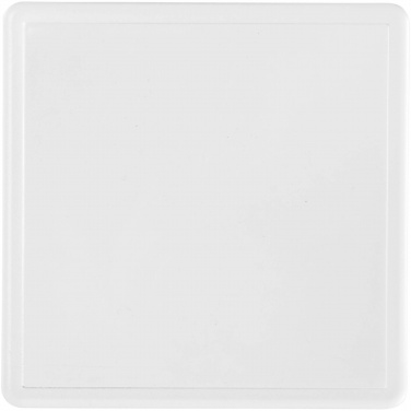 Logo trade promotional items image of: Ellison square plastic coaster with paper insert